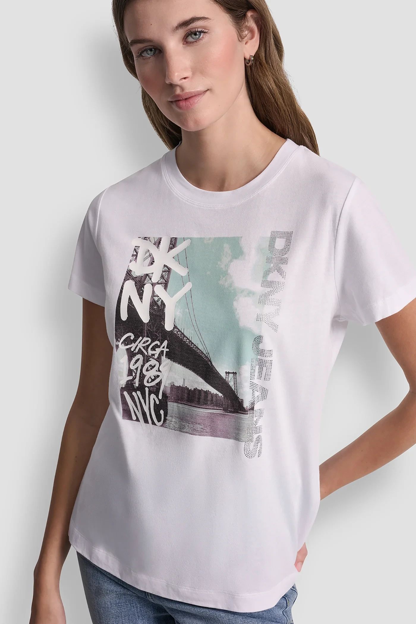 DKNY ΛΕΥΚΟ T-SHIRT